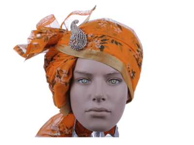 floral print Bollywood Safa 4